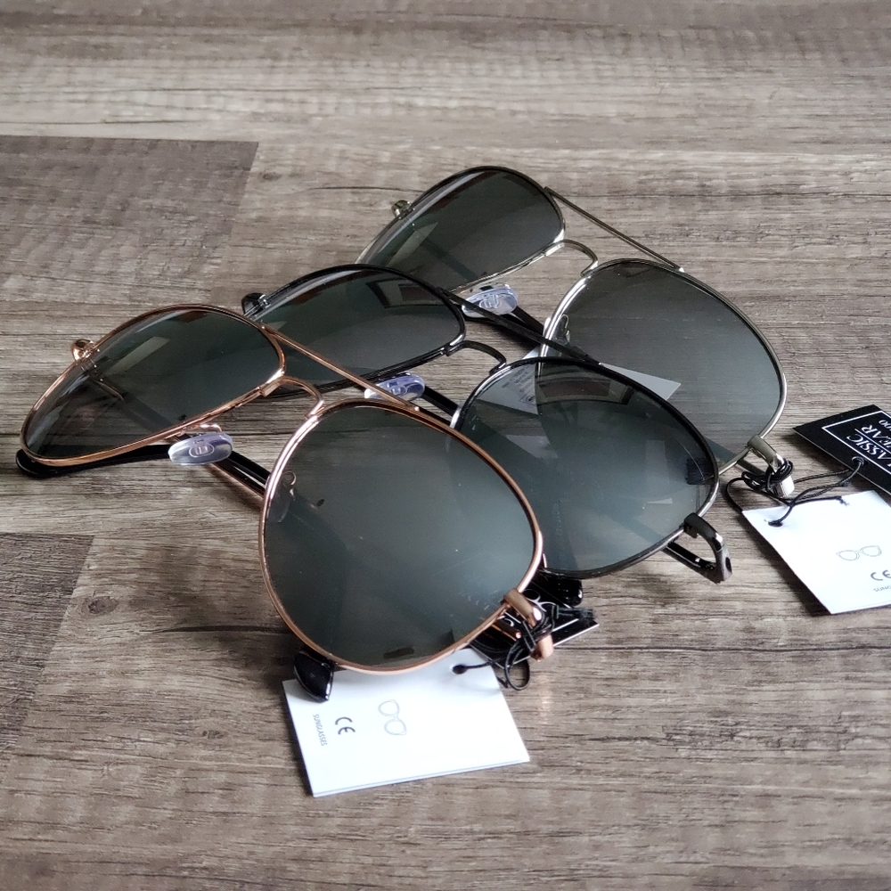 Unisex Aviator Sunglasses - Picture 3 of 5